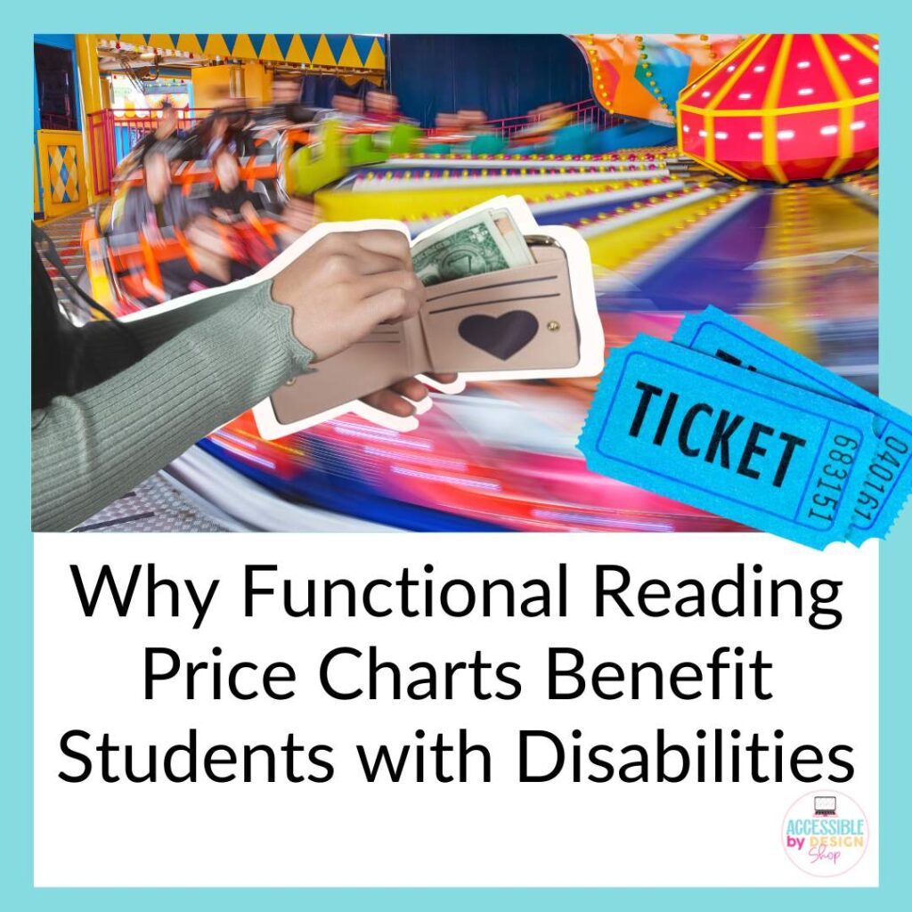 Why functional reading price charts benefit students with disabilities